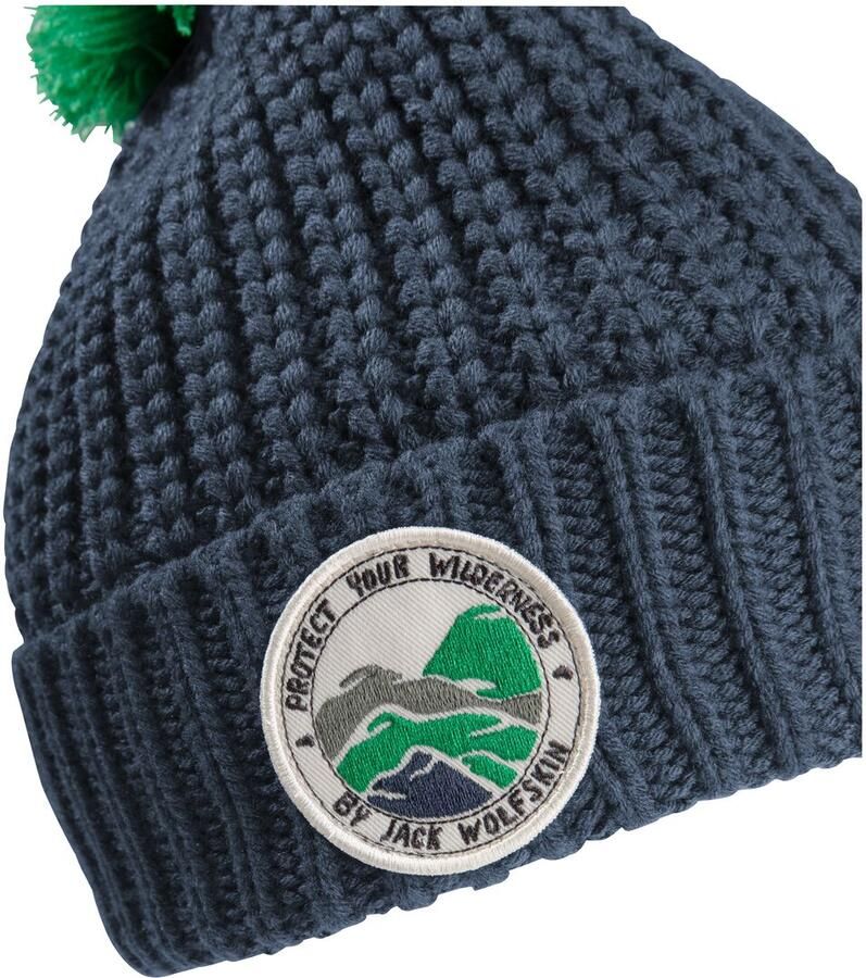 Jack Wolfskin Pompom Badge Beanie Kids Wintermuts Kinderen M midnight sky midnight sky - Foto 3