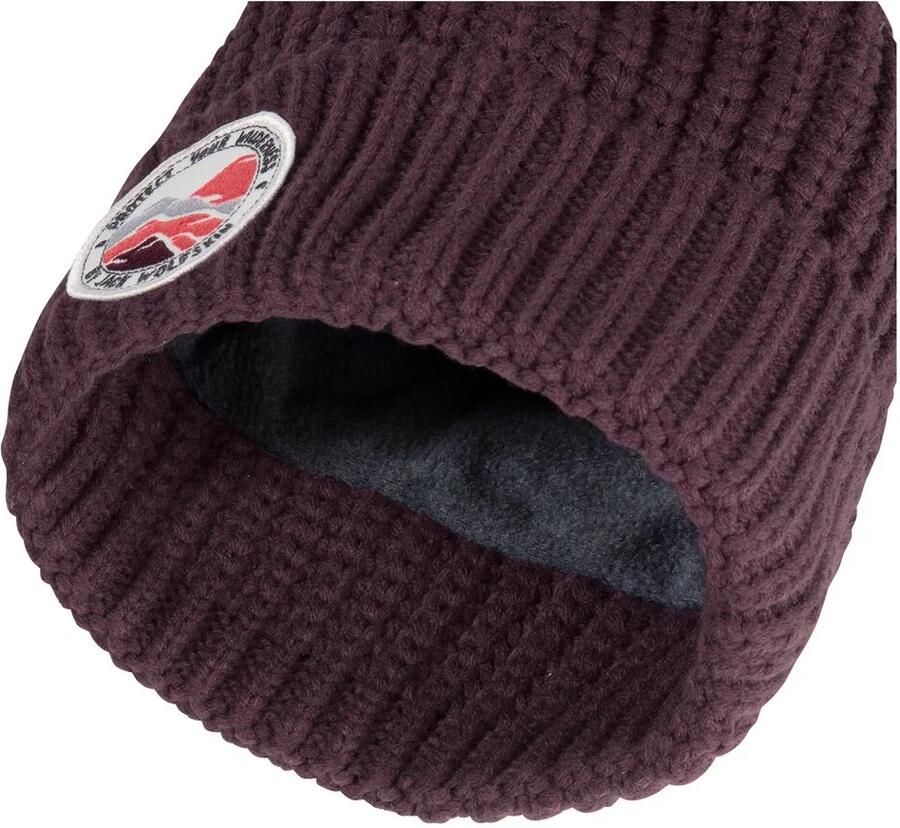 Jack Wolfskin Pompom Badge Beanie Kids Wintermuts Kinderen M amaranth - Foto 2