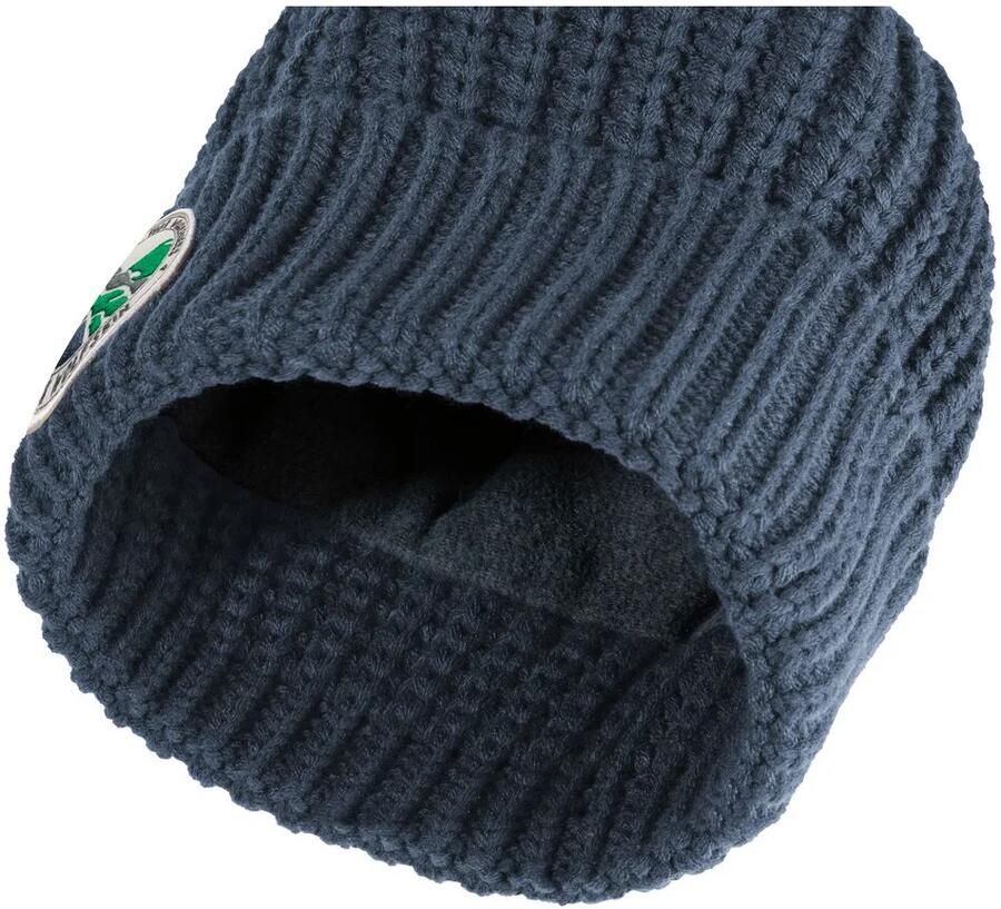Jack Wolfskin Pompom Badge Beanie Kids Wintermuts Kinderen M midnight sky midnight sky