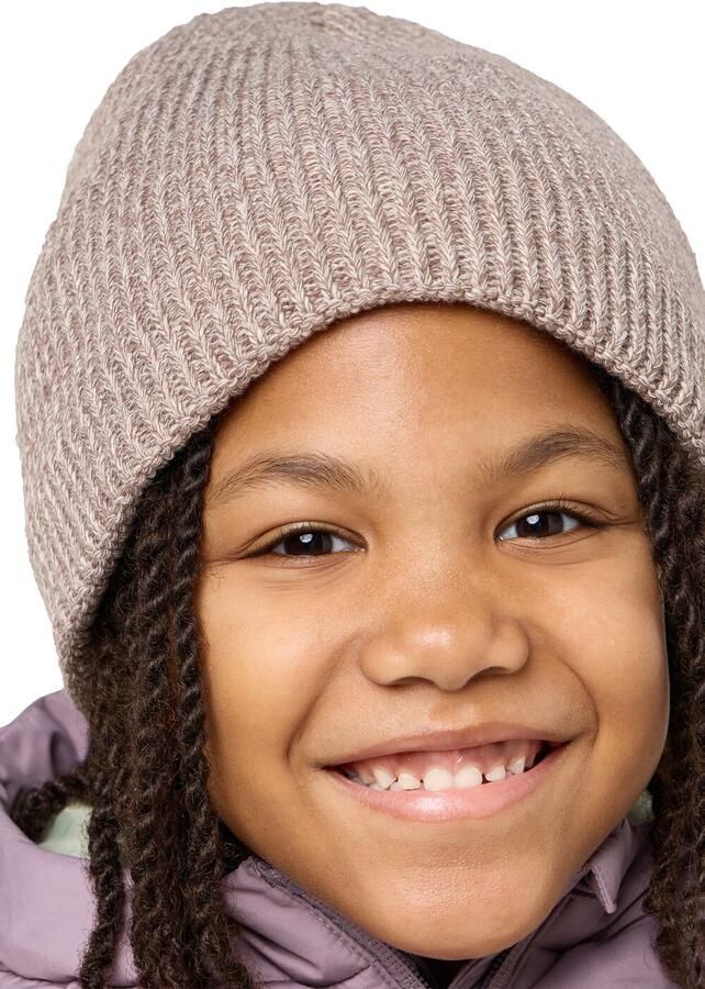 Jack Wolfskin Pompom Beanie Kids Tricotmuts Kinderen One Size enberry - Foto 2