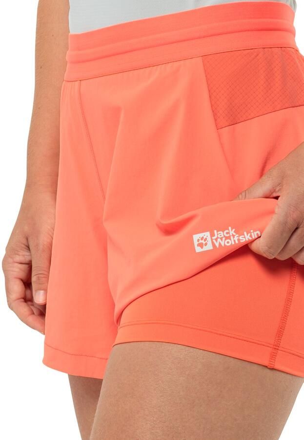 Jack Wolfskin Prelight 2in1 Shorts Women Korte wandelbroek Dames XL digital orange Digital Orange - Foto 5