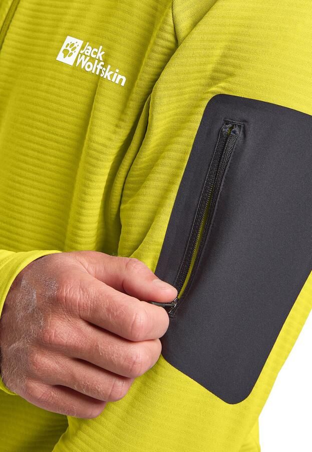 Jack Wolfskin Prelight FZ Men Fleece jack Heren 2XL chartreuse - Foto 7