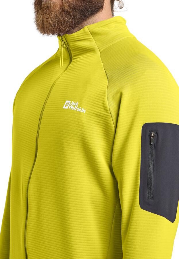 Jack Wolfskin Prelight FZ Men Fleece jack Heren 2XL chartreuse - Foto 8