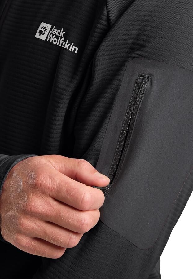 Jack Wolfskin Prelight FZ Men Fleece jack Heren M black - Foto 4