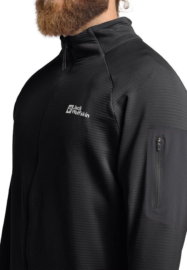 Jack Wolfskin Prelight FZ Men Fleece jack Heren M black - Foto 5
