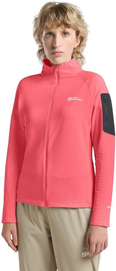 Jack Wolfskin Prelight FZ Women Fleece jack Dames XL sunset coral sunset coral - Foto 11