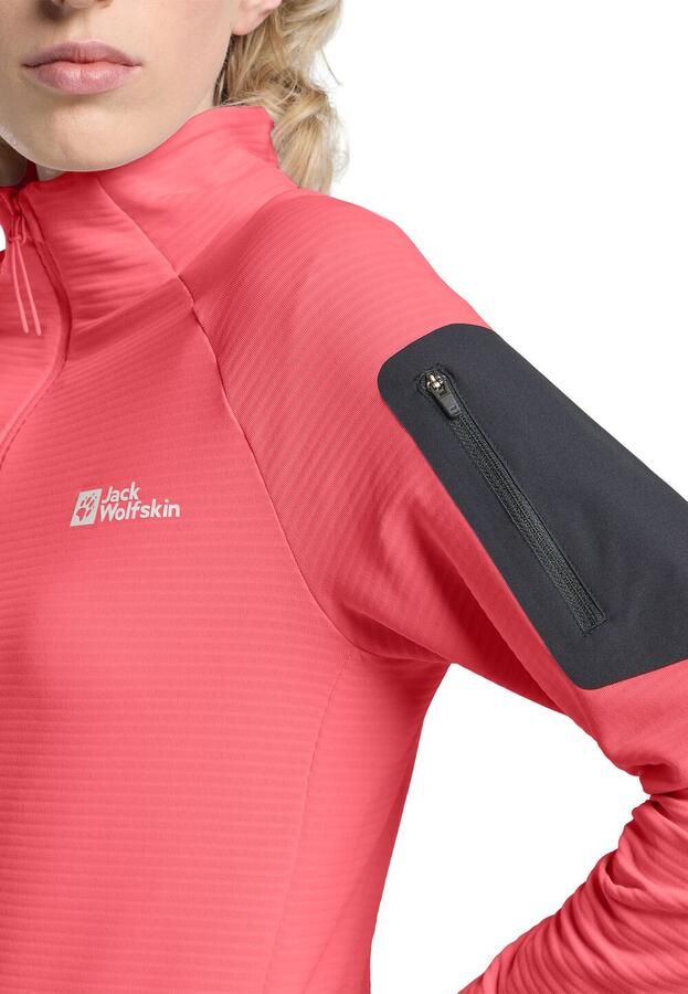 Jack Wolfskin Prelight FZ Women Fleece jack Dames XL sunset coral sunset coral - Foto 7