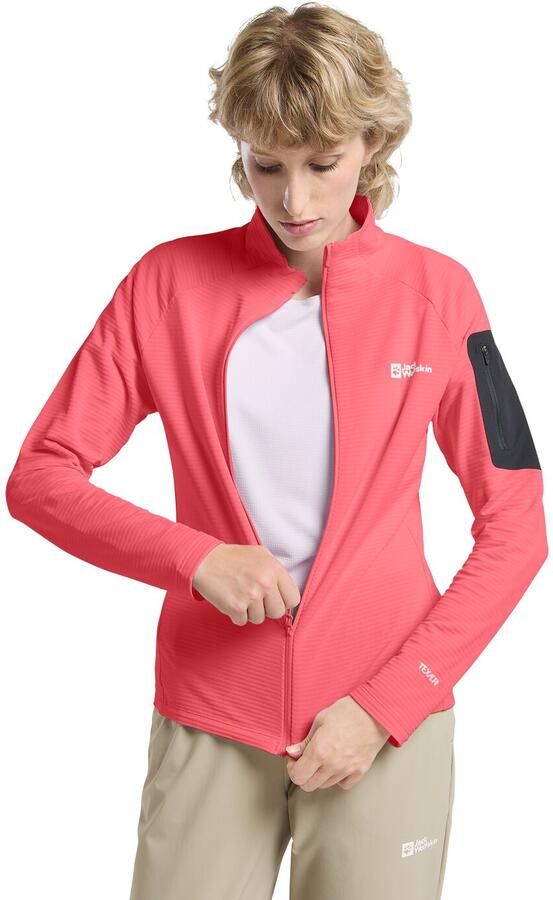 Jack Wolfskin Prelight FZ Women Fleece jack Dames XL sunset coral sunset coral - Foto 9