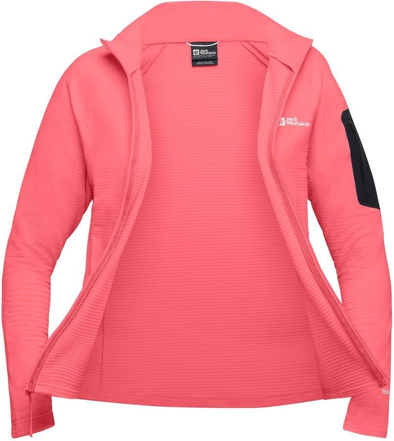 Jack Wolfskin Prelight FZ Women Fleece jack Dames XL sunset coral sunset coral - Foto 3