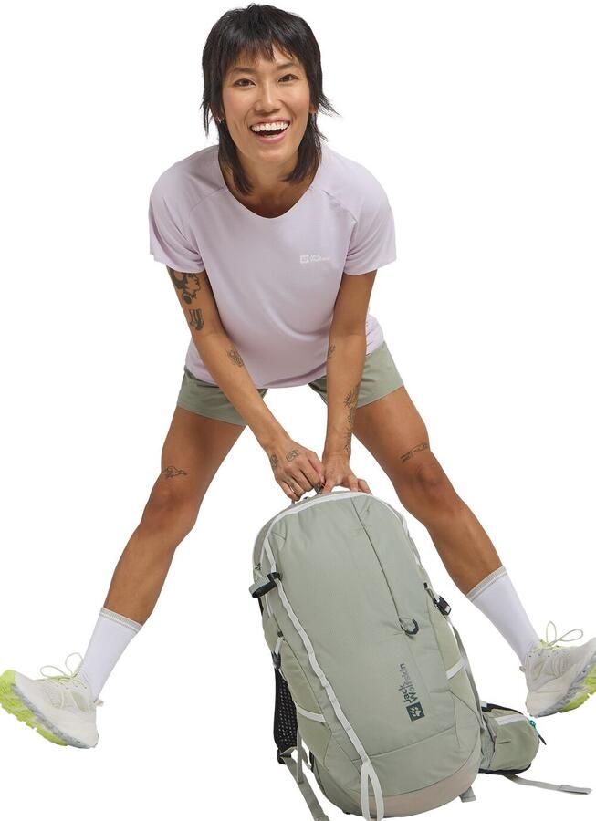 Jack Wolfskin Prelight Stride T-Shirt Women Functioneel shirt Dames XL pale lavendar Pale Lavendar - Foto 3