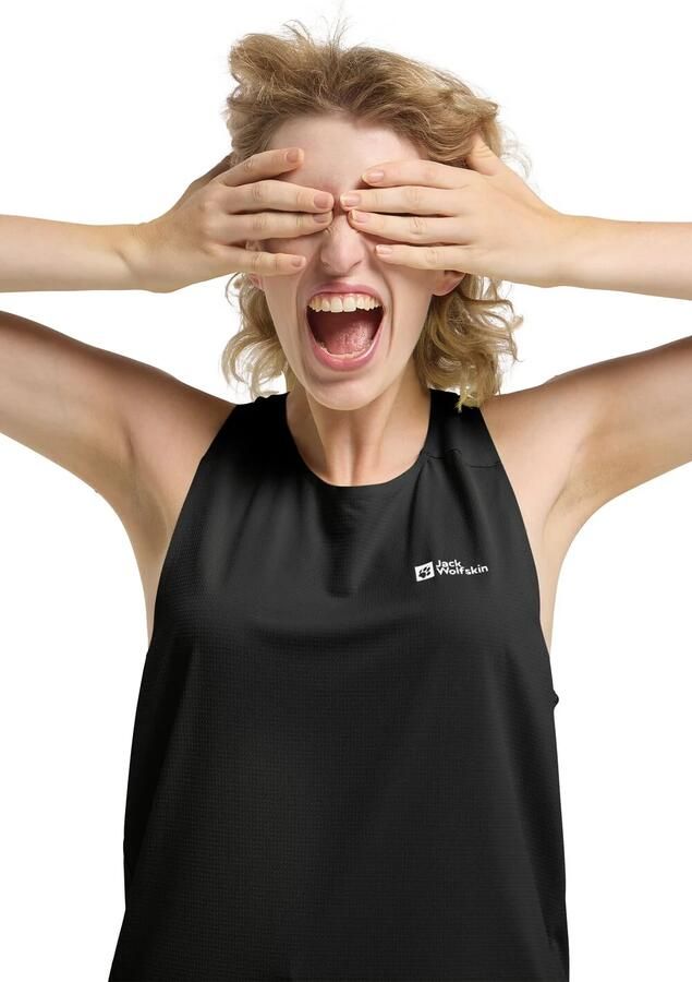 Jack Wolfskin Prelight Stride Tank Women Functioneel topje Dames XL black - Foto 3