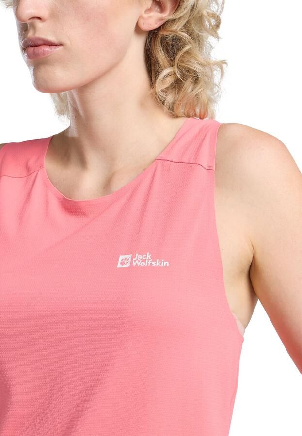 Jack Wolfskin Prelight Stride Tank Women Functioneel topje Dames XL sunset coral sunset coral - Foto 2