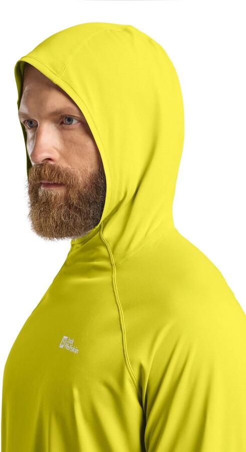 Jack Wolfskin Prelight Swift Hoody Men Functioneel shirt met lange mouwen met capuchon en zonnebescherming Heren XXL chartreuse - Foto 5