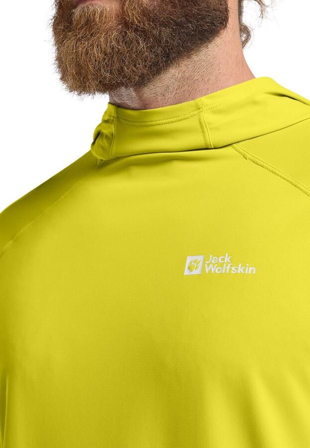 Jack Wolfskin Prelight Swift Hoody Men Functioneel shirt met lange mouwen met capuchon en zonnebescherming Heren XXL chartreuse - Foto 3