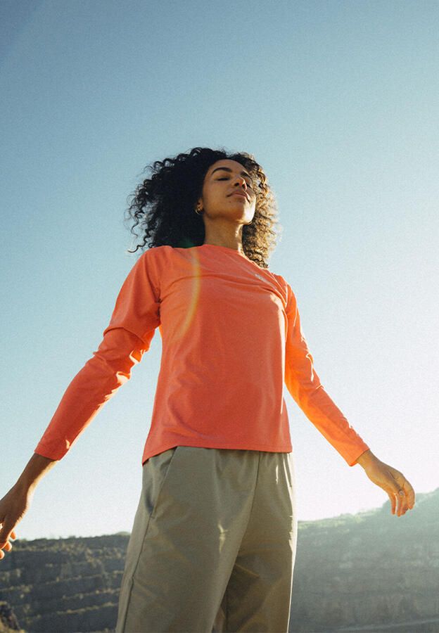 Jack Wolfskin Prelight Swift LS Women Functioneel shirt met lange mouwen en zonnebescherming Dames XL sunset coral sunset coral - Foto 5