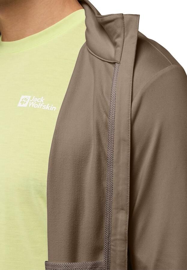 Jack Wolfskin Prelight Trail FZ Men Functioneel jack met lange mouwen Heren XXL cold coffee cold coffee - Foto 2