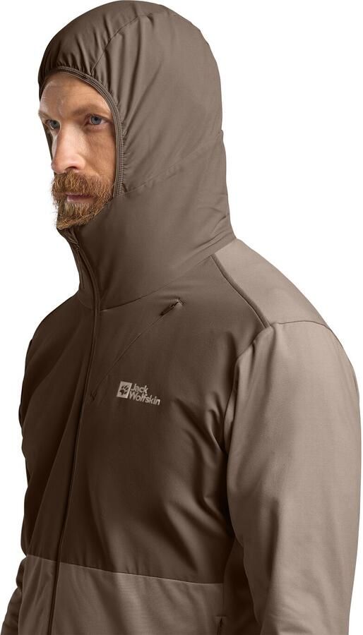 Jack Wolfskin Prelight Trail Hoody Men Lichtgewicht wandeljack met capuchon heren XXL cold coffee cold coffee - Foto 6