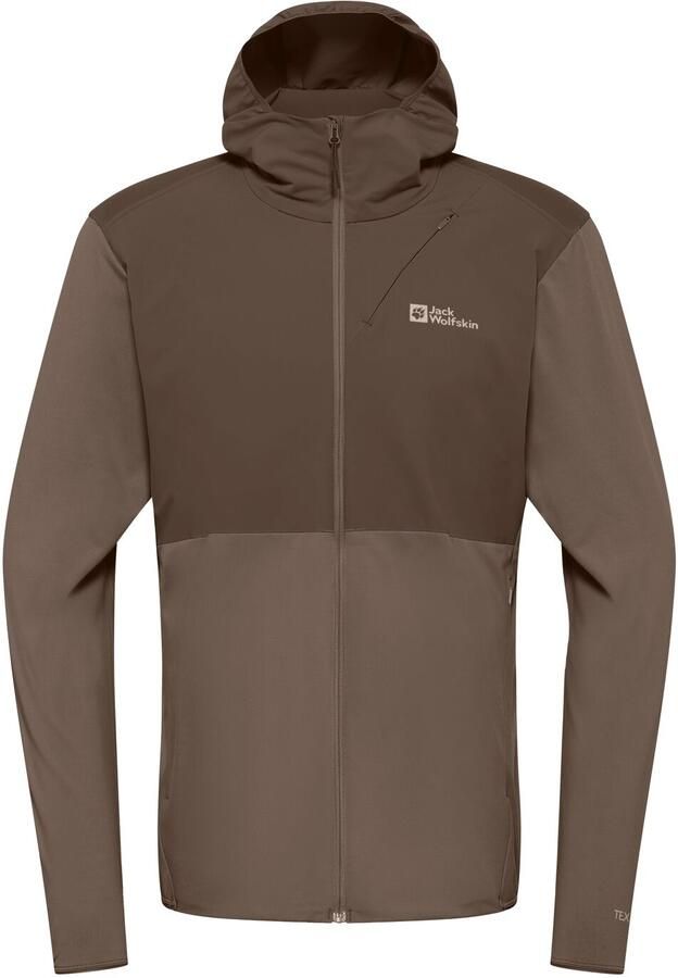 Jack Wolfskin Prelight Trail Hoody Men Lichtgewicht wandeljack met capuchon heren XXL cold coffee cold coffee - Foto 2