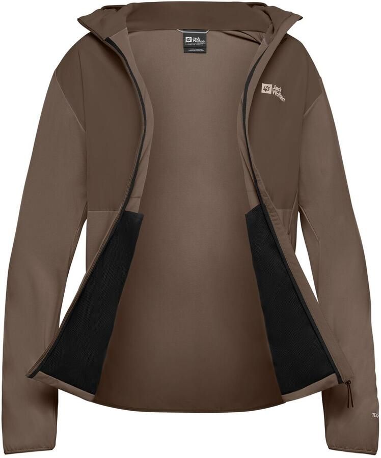 Jack Wolfskin Prelight Trail Hoody Men Lichtgewicht wandeljack met capuchon heren XXL cold coffee cold coffee