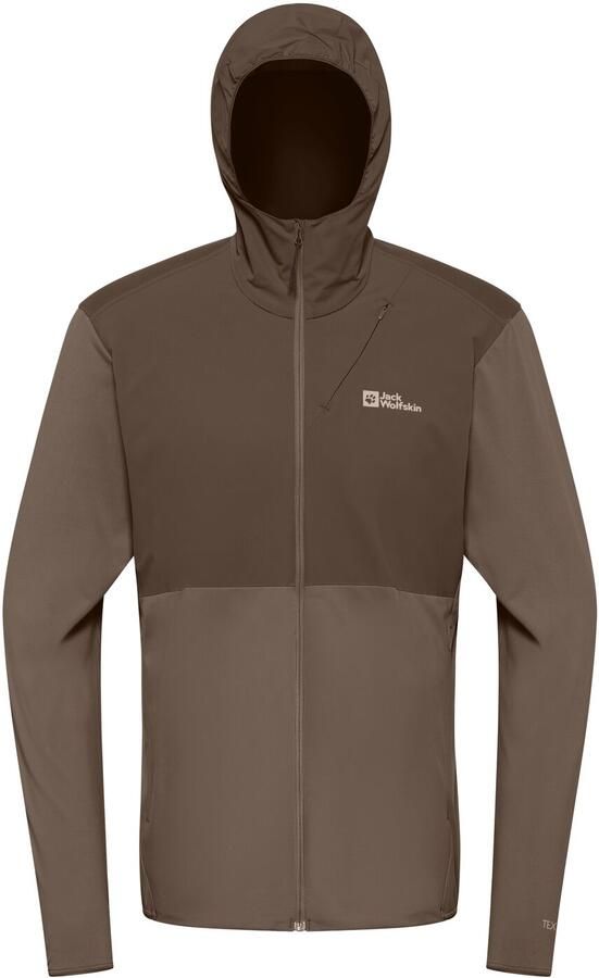 Jack Wolfskin Prelight Trail Hoody Men Lichtgewicht wandeljack met capuchon heren XXL cold coffee cold coffee - Foto 5