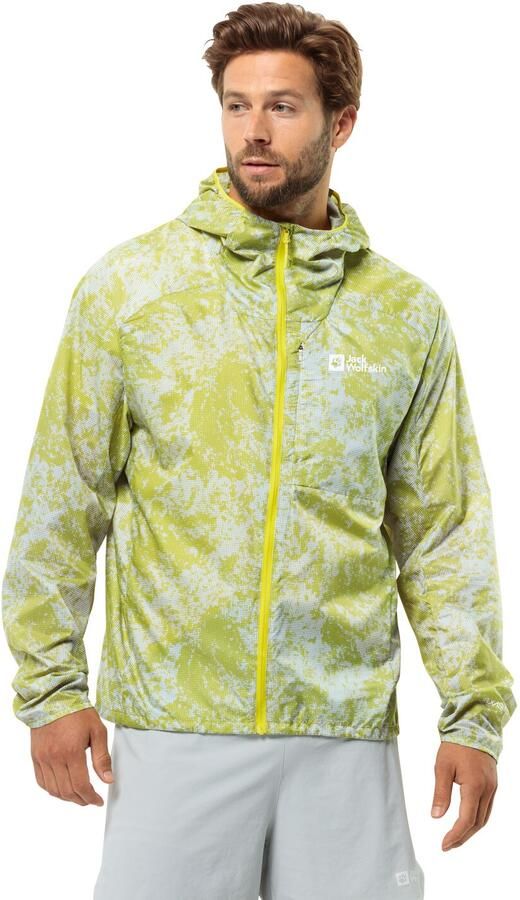 Jack Wolfskin Prelight Wind Jacket Men Windjack Heren XXL grid camo firefly Grid Camo Firefly - Foto 11
