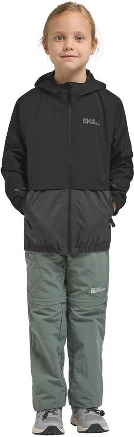 Jack Wolfskin Rainy Days 2L Jacket Kids Regenjack Kinderen 104 granite black granite black - Foto 8