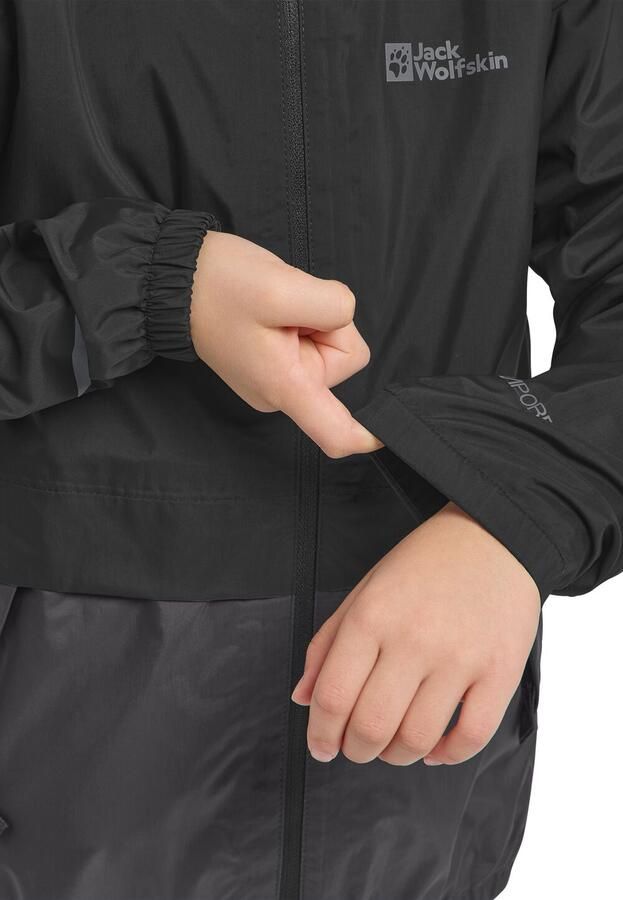 Jack Wolfskin Rainy Days 2L Jacket Kids Regenjack Kinderen 104 granite black granite black