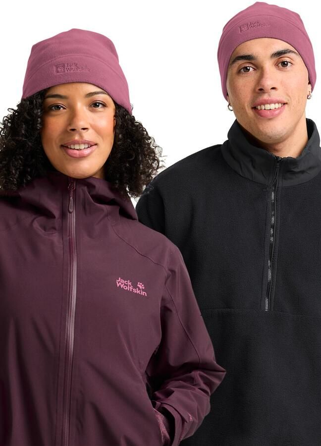 Jack Wolfskin Real Stuff Beanie muts One Size raisin - Foto 5