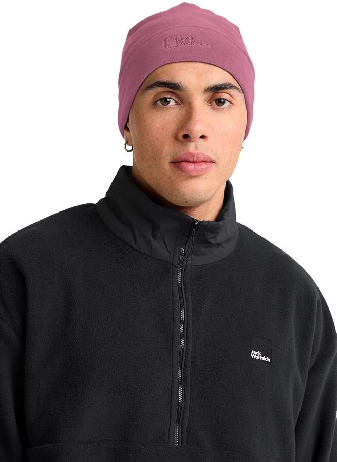 Jack Wolfskin Real Stuff Beanie muts One Size raisin - Foto 4