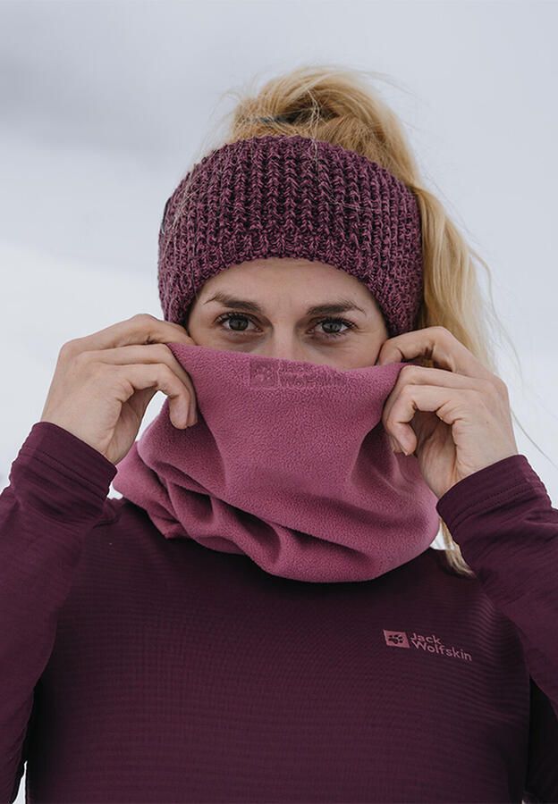 Jack Wolfskin Real Stuff Loop Colsjaal van fleece One Size raisin - Foto 8