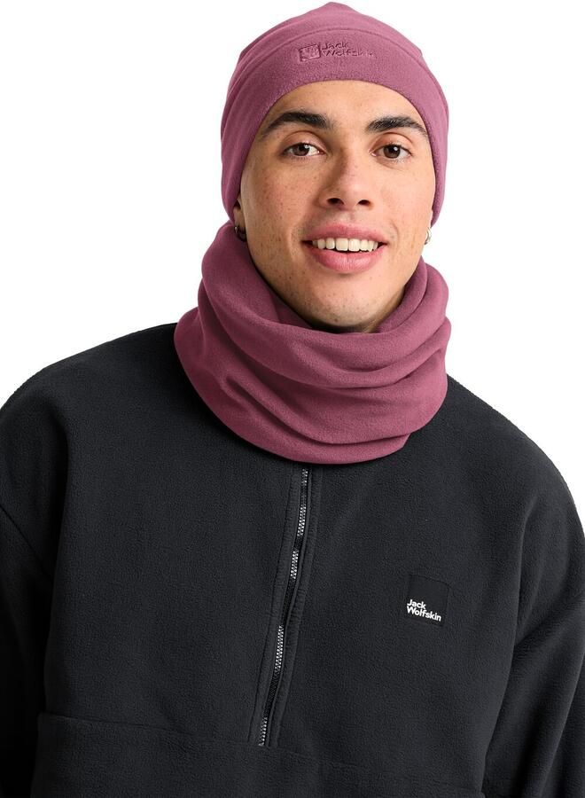 Jack Wolfskin Real Stuff Loop Colsjaal van fleece One Size raisin - Foto 3