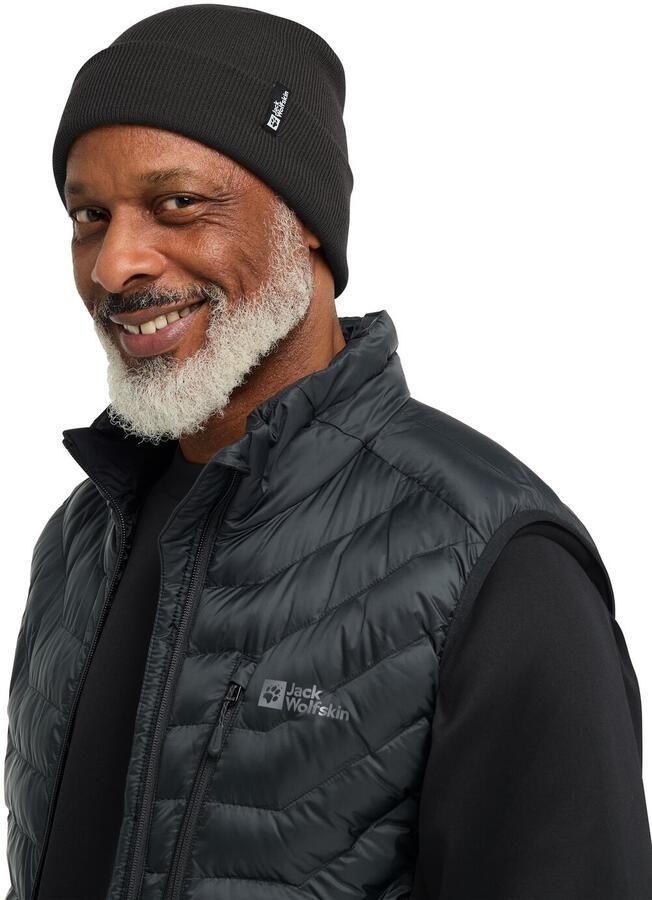 Jack Wolfskin Rib Beanie Tricotmuts One Size black - Foto 4