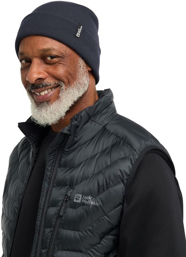 Jack Wolfskin Rib Beanie Tricotmuts One Size dark navy dark navy - Foto 4