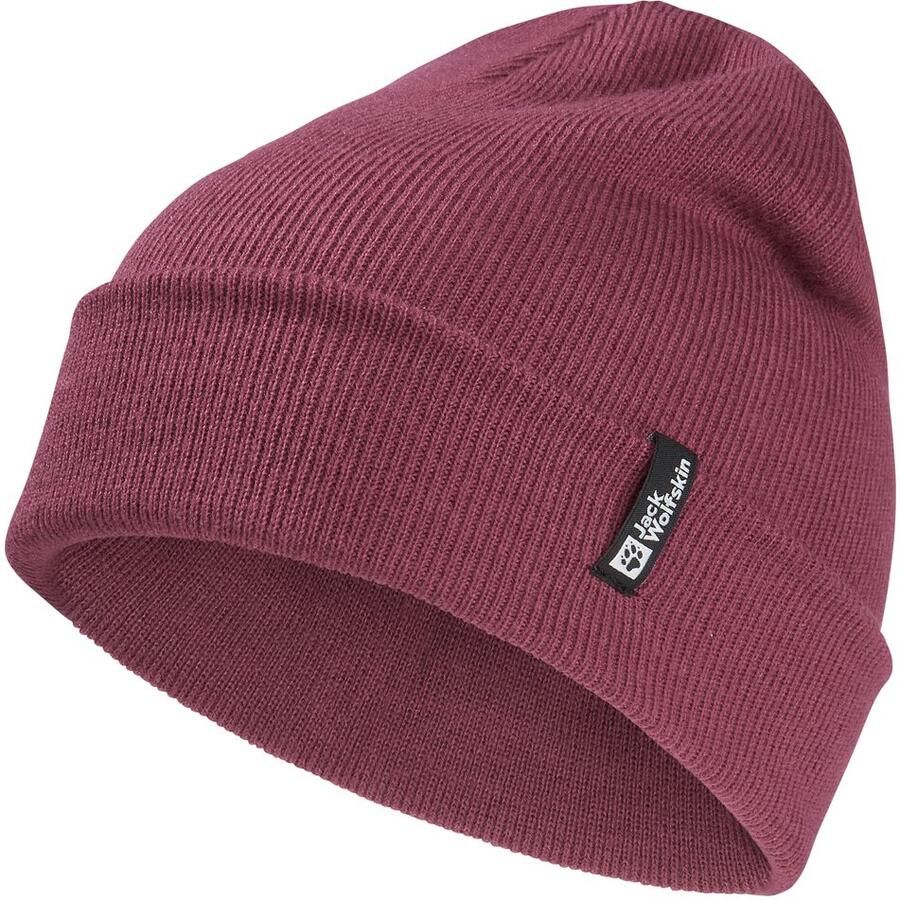 Jack Wolfskin Rib Beanie Tricotmuts One Size raisin - Foto 5