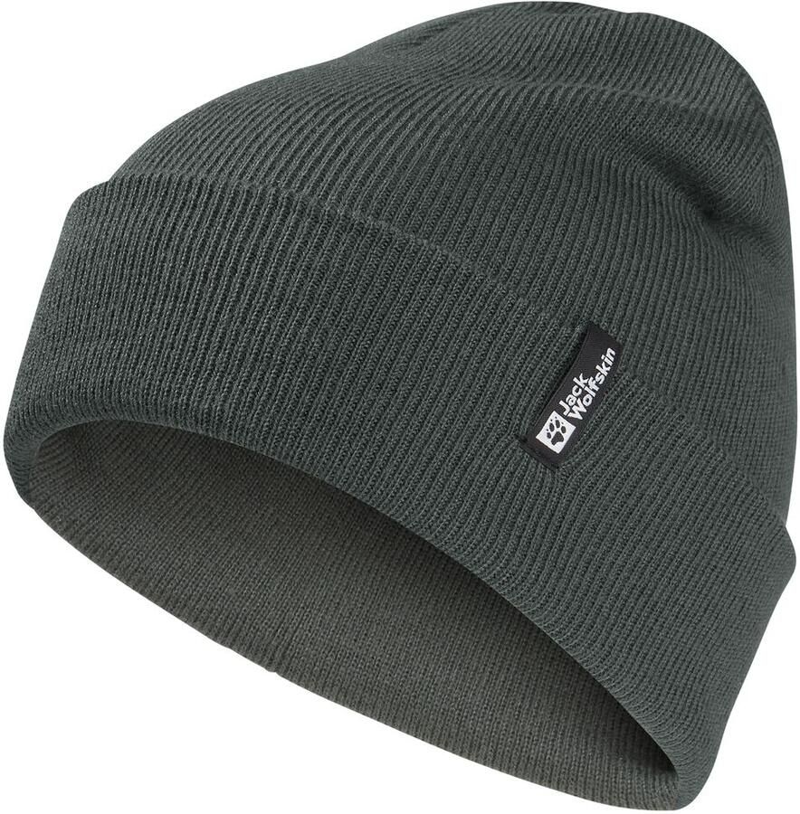 Jack Wolfskin Rib Beanie Tricotmuts One Size slate green slate green - Foto 7