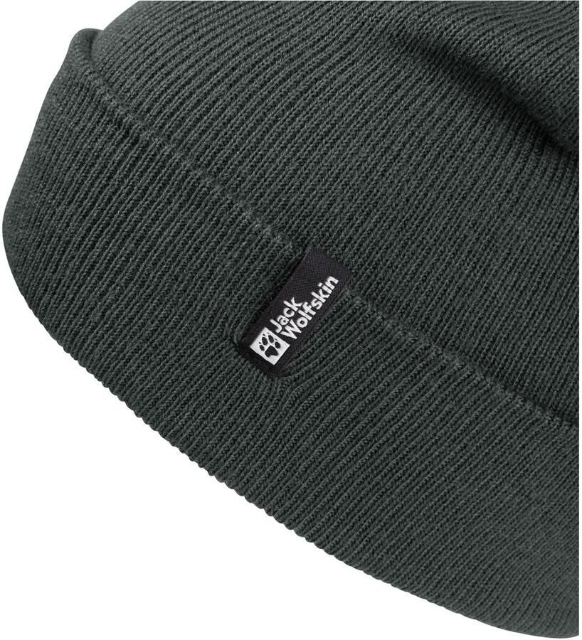 Jack Wolfskin Rib Beanie Tricotmuts One Size slate green slate green