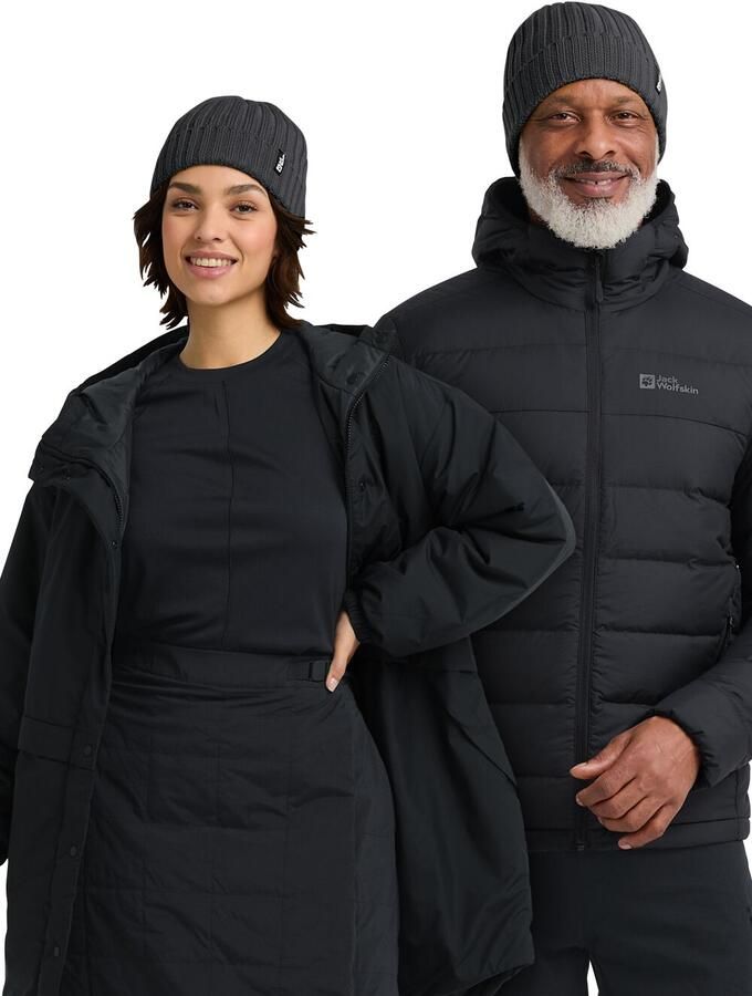 Jack Wolfskin Rib Knit Beanie Winddichte gebreide muts One Size black - Foto 6