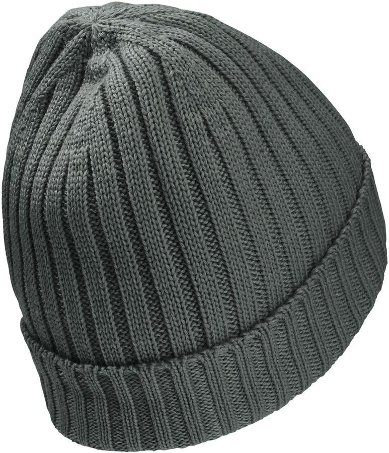 Jack Wolfskin Rib Knit Beanie Winddichte gebreide muts One Size slate green slate green