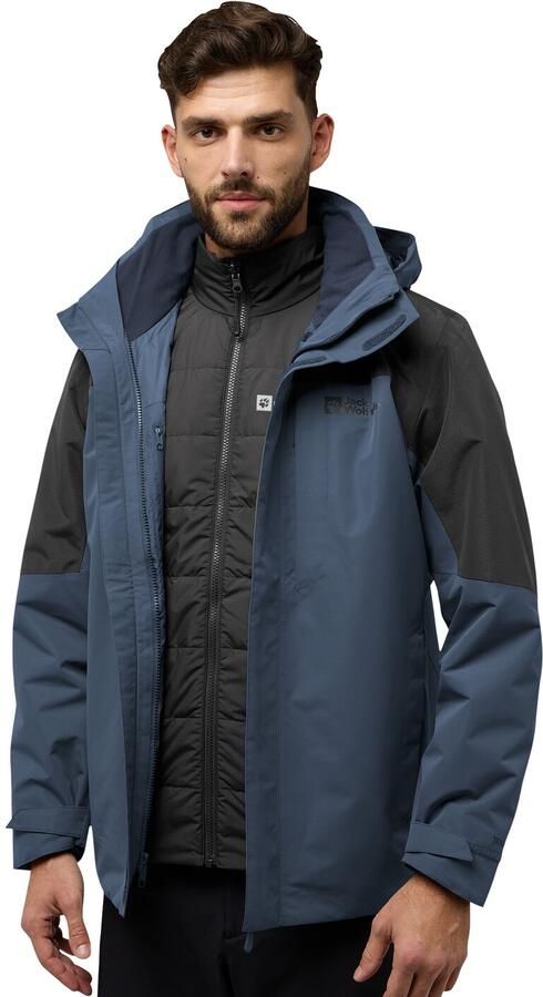 Jack Wolfskin Romberg 3in1 Jacket Men 3in1 jack Heren XXXL midnight sky midnight sky - Foto 7
