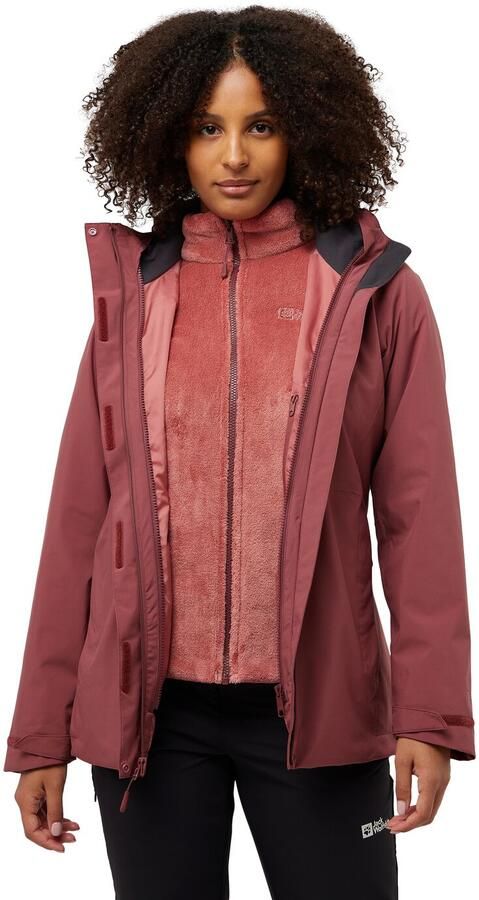 Jack Wolfskin Rotwand 3in1 Jacket Women 3in1 jack Dames XS red ochre red ochre - Foto 5