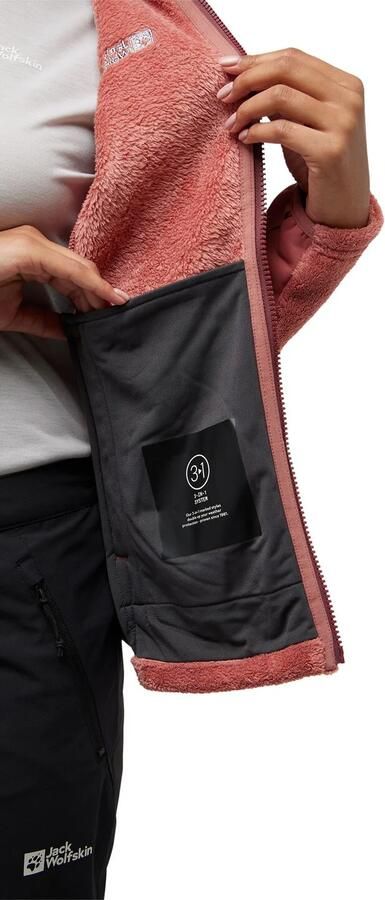 Jack Wolfskin Rotwand FZ Women Fleece jack Dames XXL mineral red mineral red - Foto 9