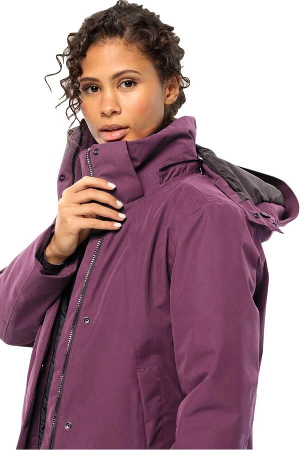 Jack Wolfskin Salier Coat Waterdichte winterjas Dames XXL berry jam berry jam - Foto 3