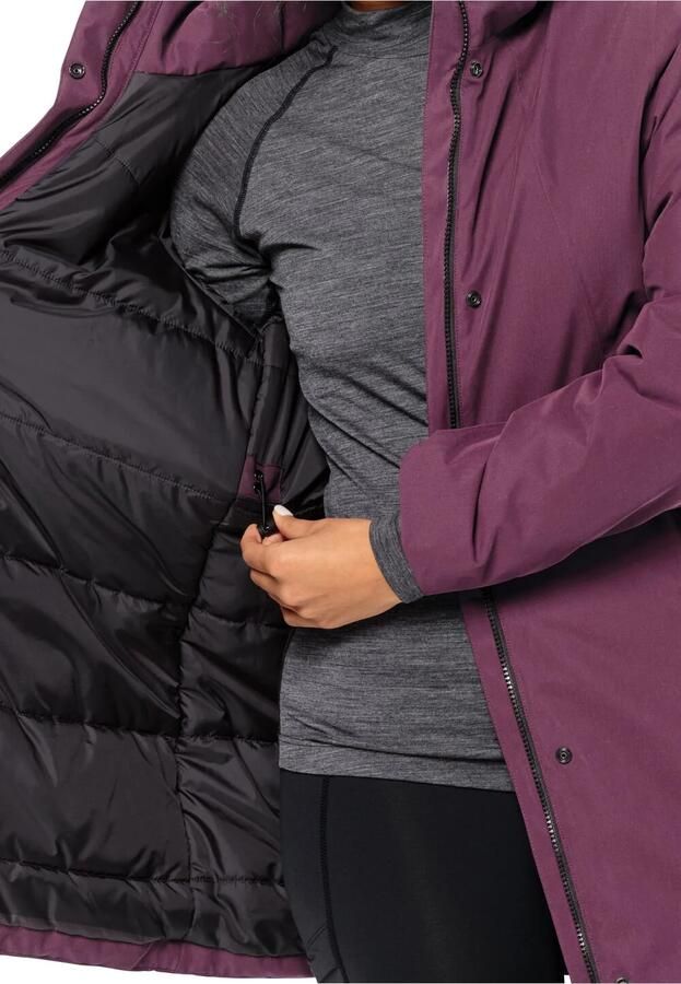 Jack Wolfskin Salier Coat Waterdichte winterjas Dames XXL berry jam berry jam