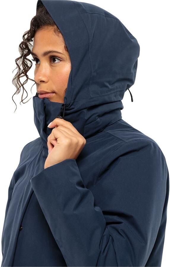 Jack Wolfskin Salier Coat Waterdichte winterjas Dames XXL blue night blue - Foto 4