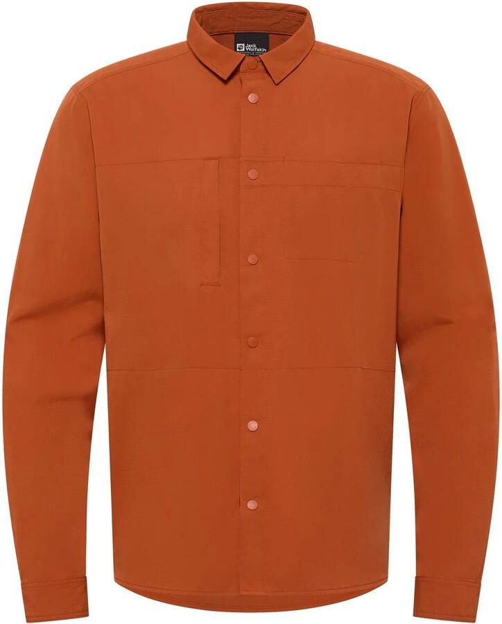 Jack Wolfskin Sierra Canyon LS Men Functioneel overhemd met zonnebescherming Heren M burnt orange burnt orange