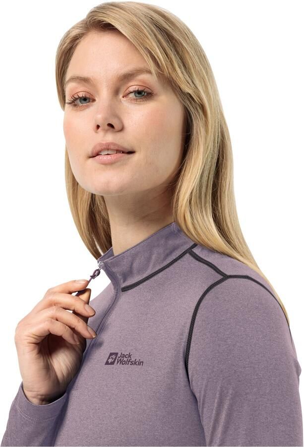 Jack Wolfskin SKY Thermal HZ Women Functioneel shirt met lange mouwen Dames 2XL wild blossom wild blossom