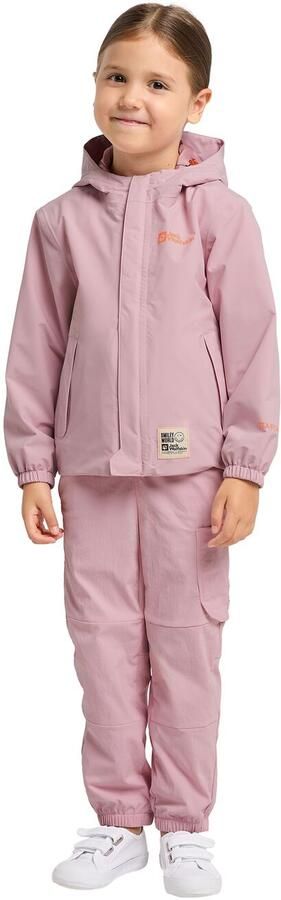Jack Wolfskin Smileyworld 2L Jacket Kids Regenjack Kinderen 104 water lily Water Lily - Foto 3