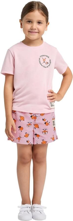 Jack Wolfskin Smileyworld Shorts Kids Kinderen korte broek 104 icon water lily Icon Water Lily - Foto 3