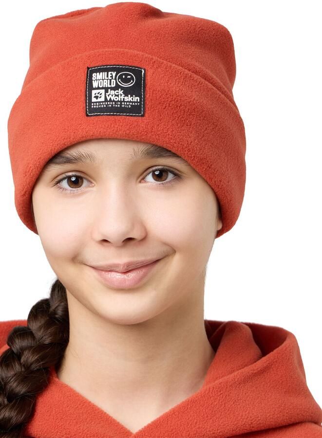 Jack Wolfskin Smileyworld Teen Beanie muts Kinderen One Size intense rust intense rust - Foto 2