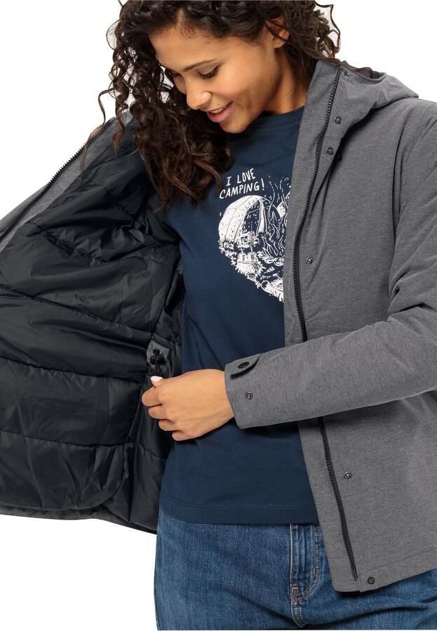 Jack Wolfskin Functioneel jack SNOWY PARK JKT W met kunstvezelvulling en capuchon - Foto 3
